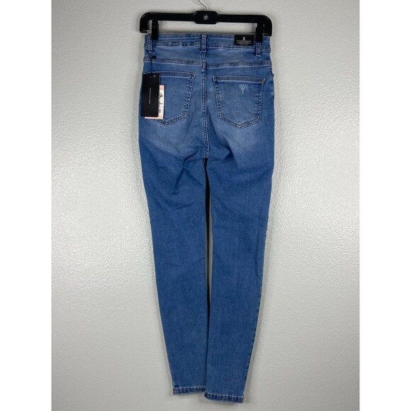 American Bazi Women Size 3 Jeans High Rise Skinny Distressed NWT - Picture 5 of 15